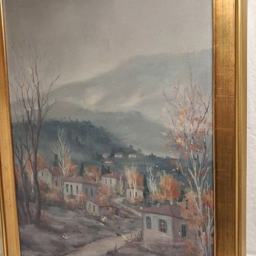 Oil painting on canvas 70×50cm with frame like new