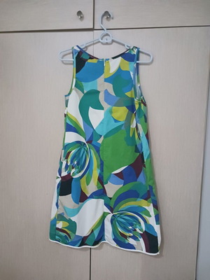 Manolo summer dress used, 100% cotton, sizes S-M, multicolor