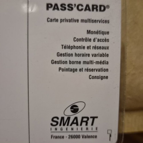 Pass card Smart Ingenierie like new with Statue of Liberty design