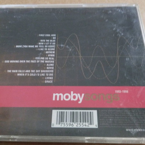 Moby Songs 1993-1998 CD slightly used, electronic