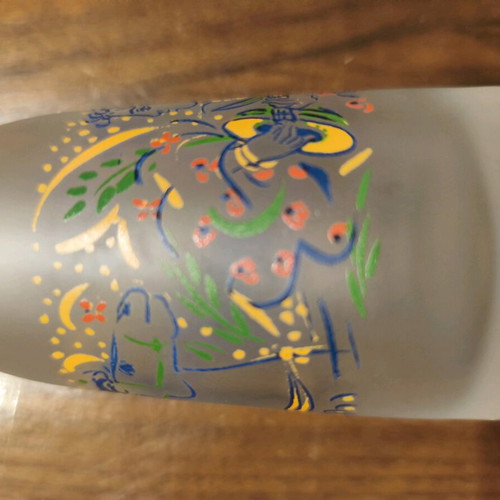 Glass carafe collectible like new by Loumidis company