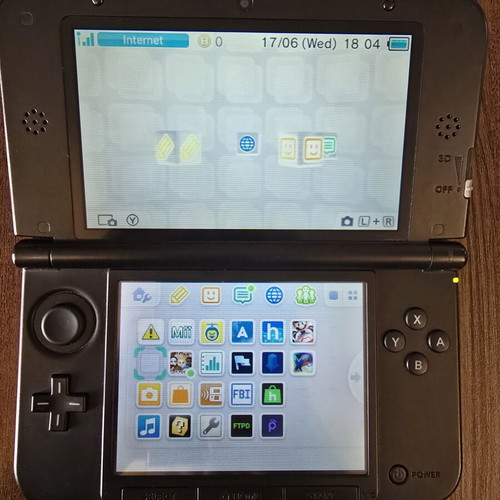 Nintendo 3DS XL unlocked used with 64GB SD card and charger