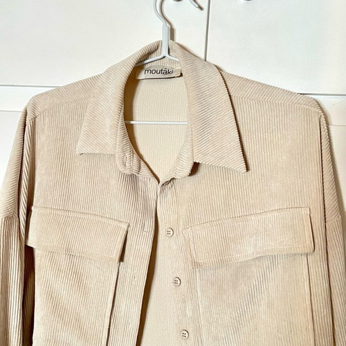 Moutaki Overshirt corduroy beige like new with large pockets