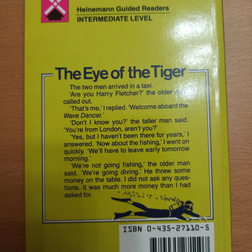 Wilbur Smith The Eye of the Tiger book, Heinemann Guided Readers