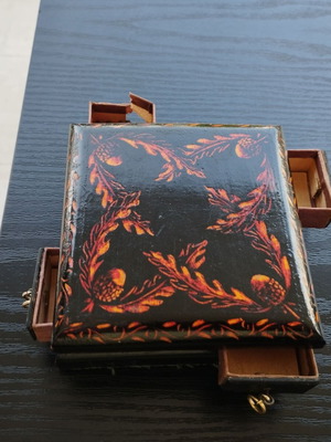 Matchbox with compartments very old used