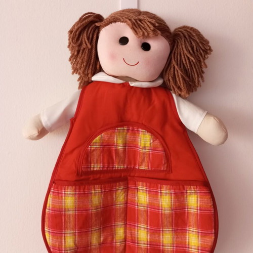 Fabric Hanging Doll Organizer for Children's Room, New