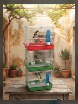 Birdcage used, for birds