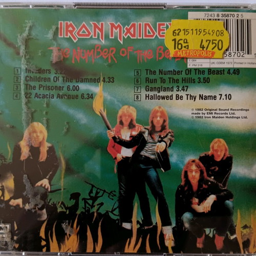 Iron Maiden The Number Of The Beast 2 CD used, metal