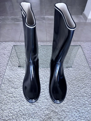 Aigle Venise women's black rain boots size 39, like new