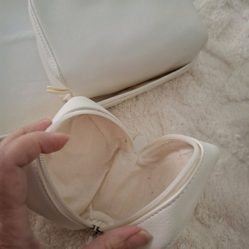 White Kerastase toiletry bag like new with 3 inner pouches