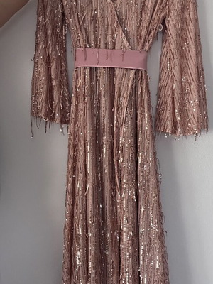 Nazezhda dress pink and gold, like new, size S/M