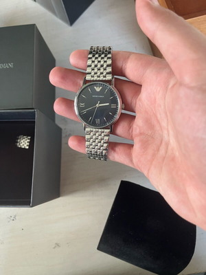 Emporio Armani watch navy blue bracelet like new