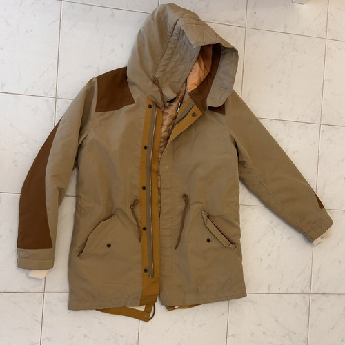 Scotch & Soda The Hydrus Parka men's jacket size Large, beige