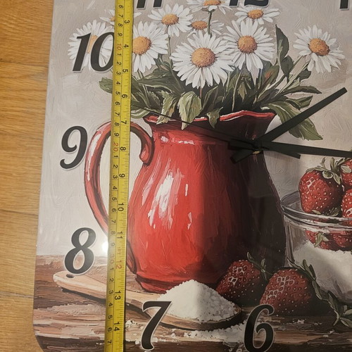 Decorative wall clock wooden, new, silent analog