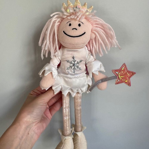 Jellycat Jingle Fairy plush toy pre-owned, 30-31 cm, white and pink