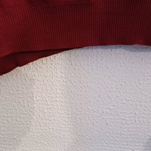Lacoste knitwear used, burgundy No 5, Made in France