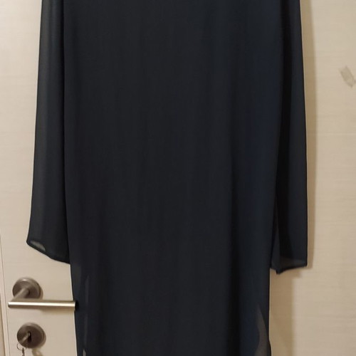 Blue Zara shirt used, transparent with built-in top, size M