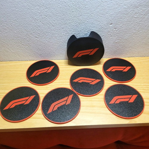 F1 base with 6 coasters full set new