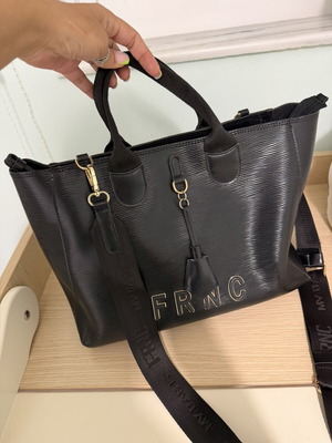 FRNC black shopper bag, shoulder style