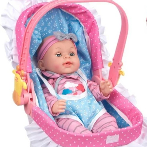 Baby Doll with Carrying Cradle like new