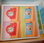 Memory board game Double Images educational like new