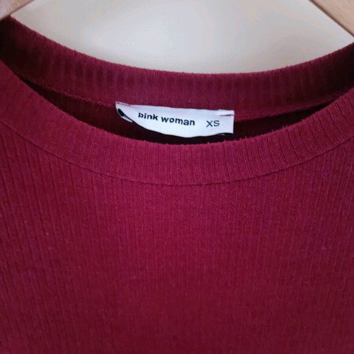 Pink Woman cherry rib dress like new, size XS
