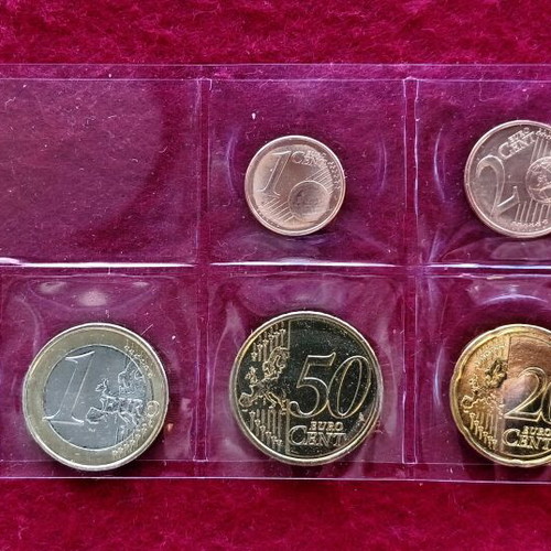 Greek coin set 2005, uncirculated