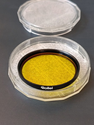Rollei 49mm yellow filter like new vintage medium tone