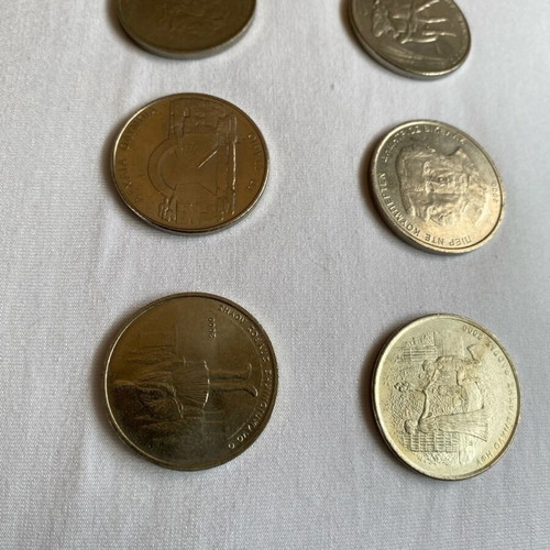 500 Drachma Coin Olympiad 2000 used, set of 6