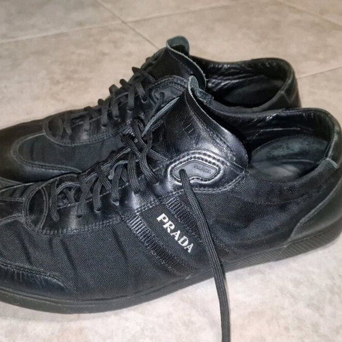 Prada men's shoes black size 45 like new