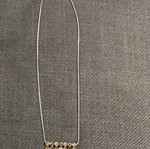 Statement necklace with multicolor strass and snake chain, new