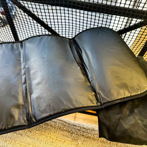 Stokke Xplory X Rich Black stroller used with gift bag set, changing mat, pouch