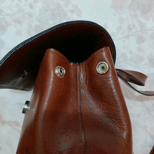 Leather backpack brown like new