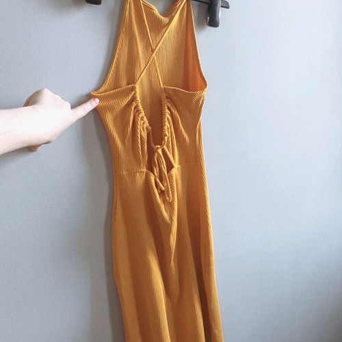 H&M yellow dress like new, size S