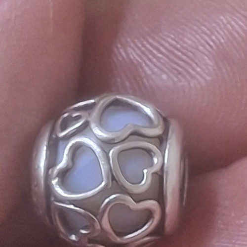 Pandora Charm Open Your Heart with Lilac Crystal, like new
