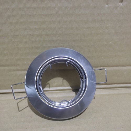 Recessed round adjustable spot light nickel matte new