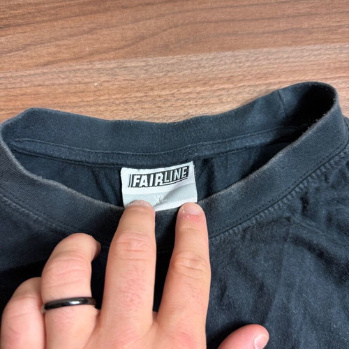 Fairline basic black t-shirt size XL used