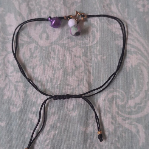 Handmade bracelet with adjustable cord and beads like new