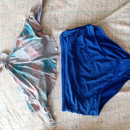 Swimsuit set used, size M, blue