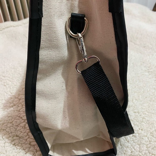 Small handbag like new, beige and black