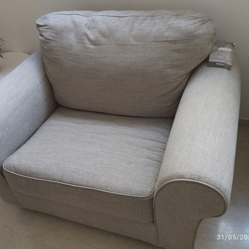 Ashley Belcampo Living Room Armchair New, Jute 145x104x102cm