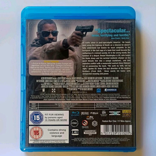 The Book of Eli Blu-Ray used with English subtitles