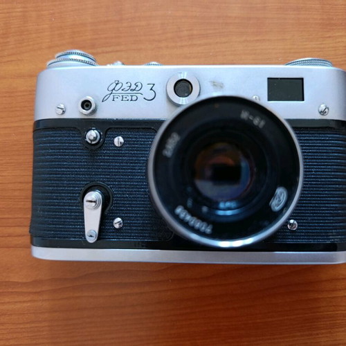 Retro FED 3 35mm rangefinder analog camera used