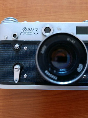 Retro FED 3 35mm rangefinder analog camera used
