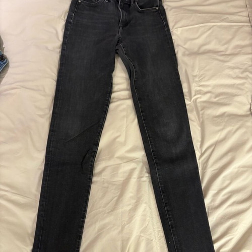 H&M jeans black, slim fit, high waist, size 34 like new