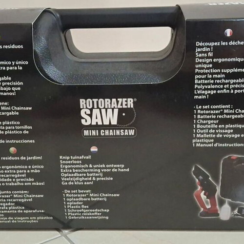 Rotorazer Saw Mini Battery Chainsaw New