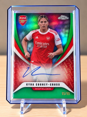 Kyra Cooney-Cross Topps Chrome Arsenal υπογεγραμμένη κάρτα 95/99