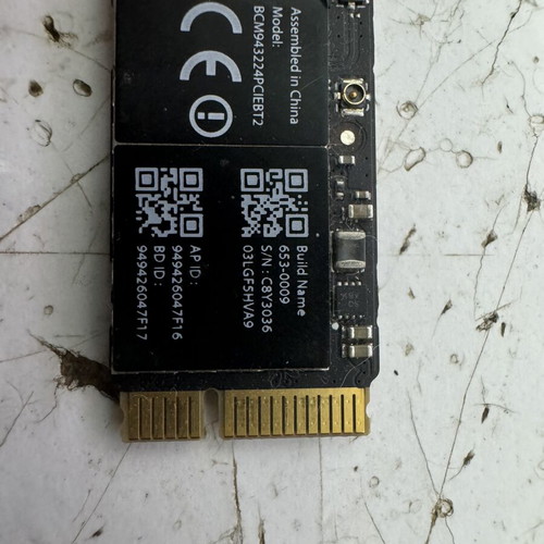 Apple Airport Wireless Card BCM943224PCIEBT2 used for MacBook Air