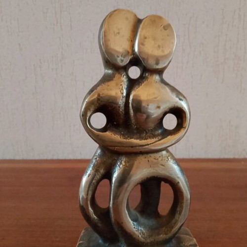 Cycladic brass sculpture like new