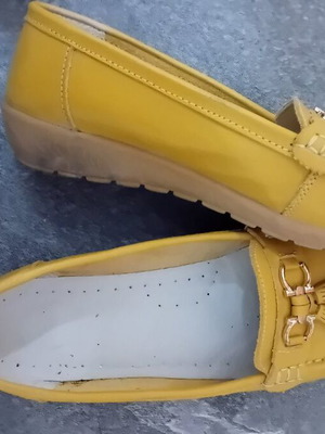 Дамски мокасини като ново за широк крак, размер 39